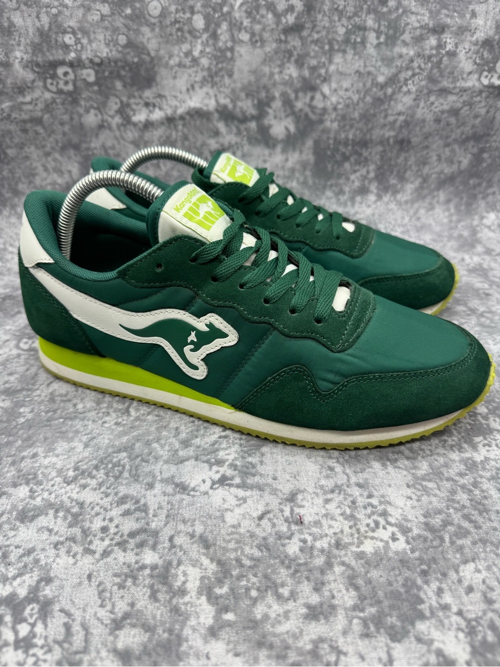 kangaROOS Green & Lime Low-Profile Runner Sneakers